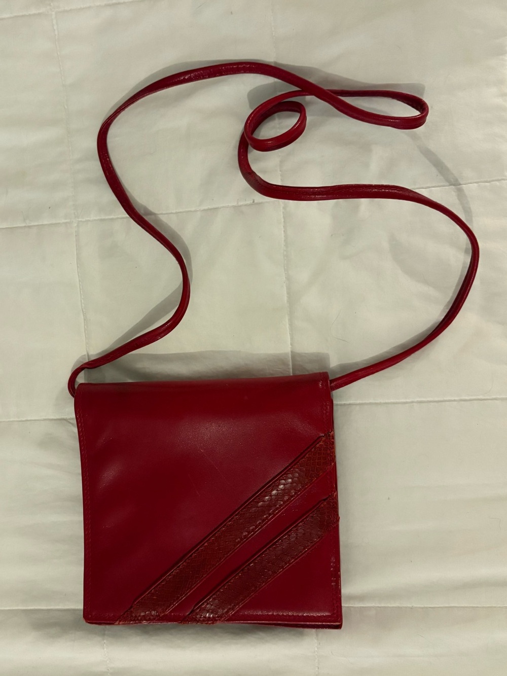 Vintage Bloomingdale’s Red Leather Purse